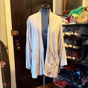 Zara Cozy Cream Open Front Cardigan